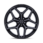 Fuel 1Pc Flux 22X9.5 +20 Gloss Black Brush Fc Gray Dddt