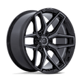Fuel 1PC FLUX 20X8.5 +45 GLOSS BLACK BRUSH FC GRAY DDT