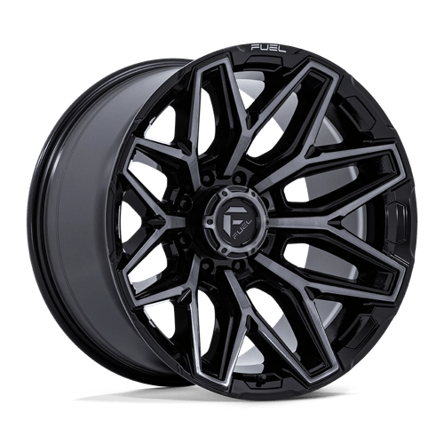 Fuel 1Pc Flux 20X9 +1 Gloss Black Brush Fc Gray Dddt