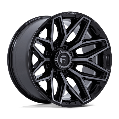 Fuel 1Pc Flux 20X10 -18 Gloss Black Brush Fc Gray Dddt