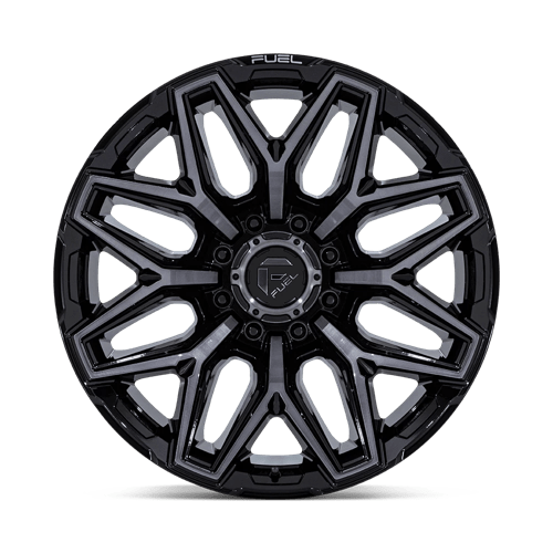 Fuel 1Pc Flux 20X10 -18 Gloss Black Brush Fc Gray Dddt