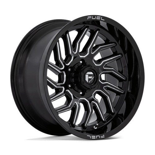 Fuel 1Pc D807 Hurricane 20X10 -18 Gloss Black Milled