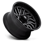 Fuel 1Pc D807 Hurricane 20X10 -18 Gloss Black Milled