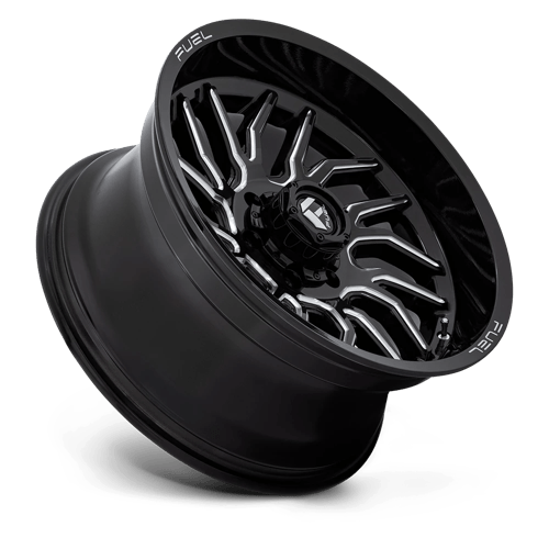 Fuel 1Pc D807 Hurricane 20X10 -18 Gloss Black Milled