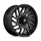 Fuel 1Pc D807 Hurricane 20X9 +20 Gloss Black Milled