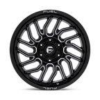 Fuel 1Pc D807 Hurricane 20X9 +20 Gloss Black Milled