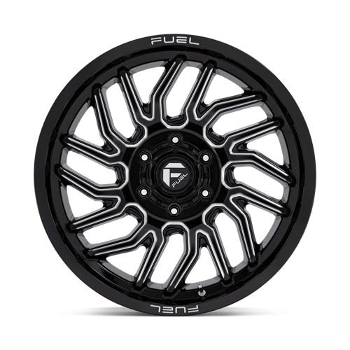 Fuel 1Pc D807 Hurricane 20X9 +20 Gloss Black Milled