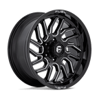 Fuel 1Pc D807 Hurricane 20X9 +1 Gloss Black Milled