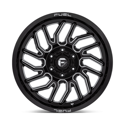 Fuel 1Pc D807 Hurricane 20X9 +1 Gloss Black Milled