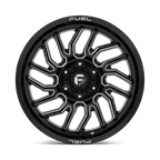 Fuel 1Pc D807 Hurricane 20X9 +1 Gloss Black Milled
