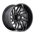 Fuel 1Pc D807 Hurricane 20X9 +20 Gloss Black Milled