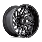 Fuel 1Pc D807 Hurricane 20X9 +20 Gloss Black Milled