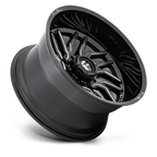 Fuel 1Pc D807 Hurricane 20X10 -18 Gloss Black Milled