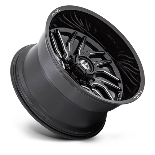 Fuel 1Pc D807 Hurricane 20X9 +1 Gloss Black Milled