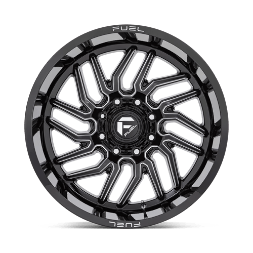 Fuel 1Pc D807 Hurricane 20X9 +20 Gloss Black Milled