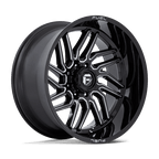 Fuel 1Pc D807 Hurricane 24X12 -44 Gloss Black Milled