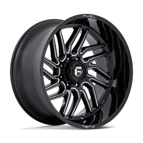 Fuel 1Pc D807 Hurricane 24X12 -44 Gloss Black Milled