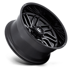 Fuel 1Pc D807 Hurricane 24X12 -44 Gloss Black Milled