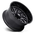 Fuel 1Pc D807 Hurricane 24X12 -44 Gloss Black Milled