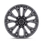 Fuel 1Pc D848 Rebar 22X12 -44 Matte Gunmetal