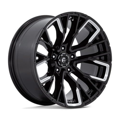Fuel 1Pc D849 Rebar 20X10 -18 Gloss Black Milled
