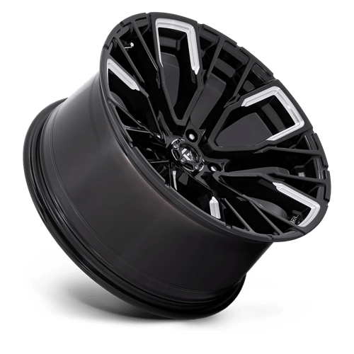 Fuel 1Pc D849 Rebar 20X10 -18 Gloss Black Milled