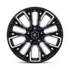 Fuel 1Pc D849 Rebar 20X10 -18 Gloss Black Milled