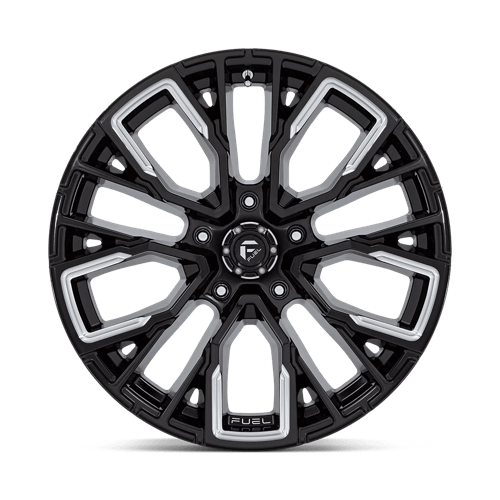 Fuel 1Pc D849 Rebar 20X10 -18 Gloss Black Milled