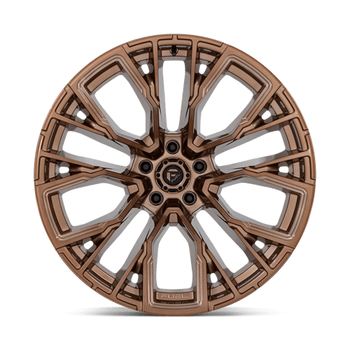 Fuel 1Pc D850 Rebar 22X12 -44 Platinum Bronze Milled