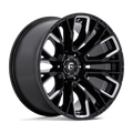 Fuel 1Pc D849 Rebar 20X9 +20 Gloss Black Milled
