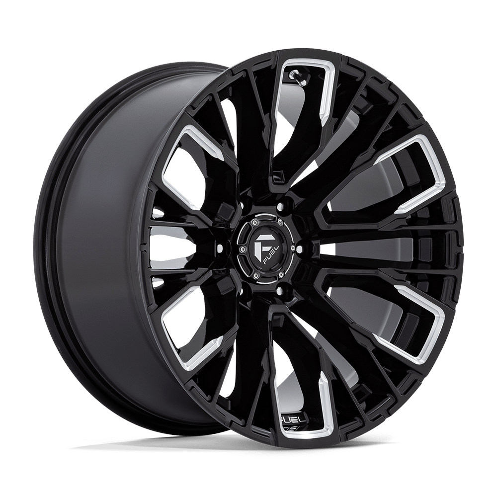 Fuel 1Pc D849 Rebar 20X9 +20 Gloss Black Milled