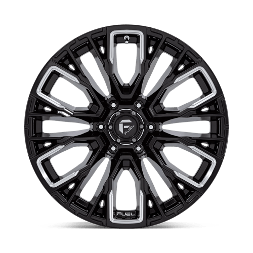 Fuel 1Pc D849 Rebar 17X9 +1 Gloss Black Milled