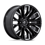 Fuel 1Pc D849 Rebar 20X9 +1 Gloss Black Milled