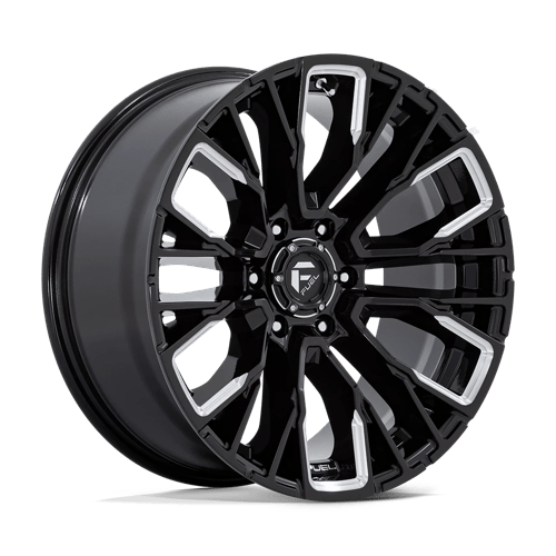 Fuel 1Pc D849 Rebar 20X9 +1 Gloss Black Milled
