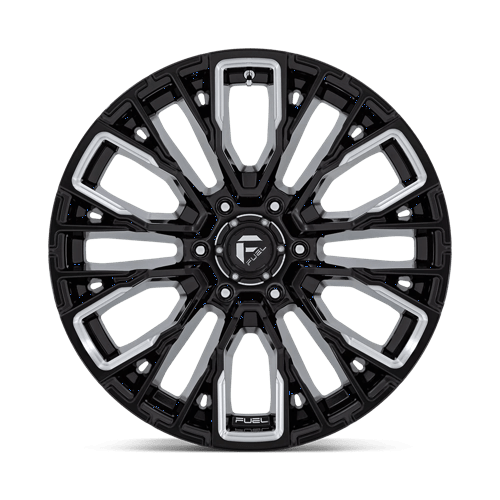 Fuel 1Pc D849 Rebar 20X9 +1 Gloss Black Milled