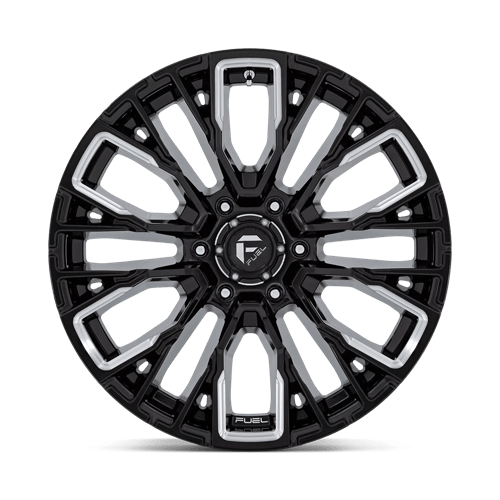 Fuel 1Pc D849 Rebar 20X9 +1 Gloss Black Milled