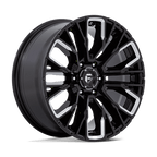 Fuel 1Pc D849 Rebar 20X9 +20 Gloss Black Milled