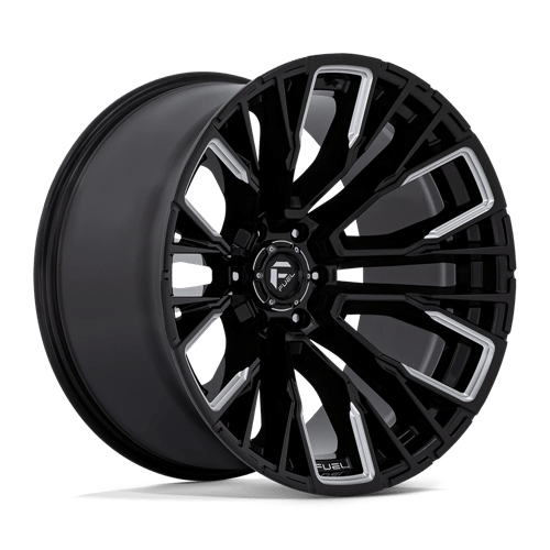 Fuel 1Pc D849 Rebar 22X12 -44 Gloss Black Milled