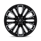Fuel 1Pc D849 Rebar 22X12 -44 Gloss Black Milled
