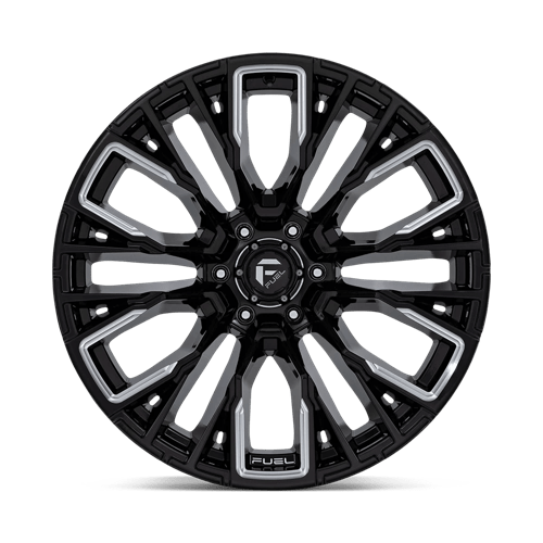 Fuel 1Pc D849 Rebar 22X12 -44 Gloss Black Milled