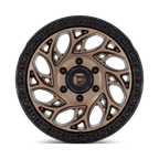 Fuel 1Pc D841 Runner Or 18X9 -12 Bronze W/ Black Ring