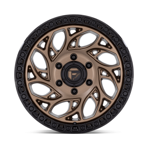 Fuel 1Pc D841 Runner Or 18X9 +1 Bronze W/ Black Ring