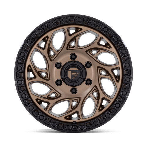 Fuel 1Pc D841 Runner Or 15X8 -19 Bronze W/ Black Ring