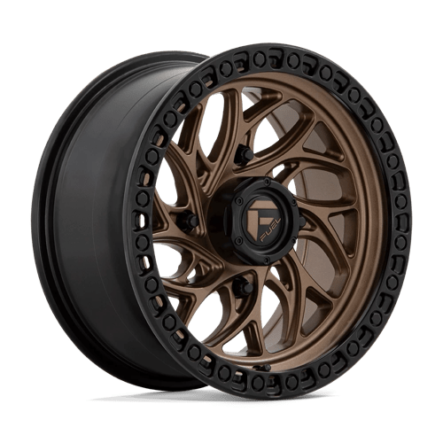 Fuel Utv D777 Runner Utv 15X7 +10 Bronze W/ Black Ring