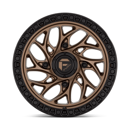 Fuel Utv D777 Runner Utv 15X7 +10 Bronze W/ Black Ring