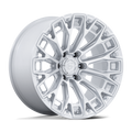 Fuel 1Pc Fc882 Trax 20X9 +1 Gloss Silver W/ Machined Face