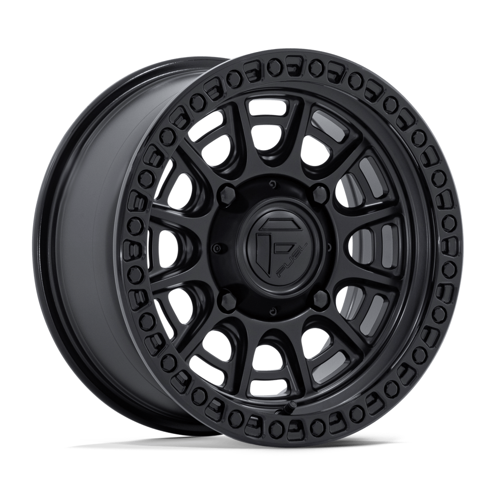 Fuel Utv Fv832 Cycle Utv 15X7 +10 Matte Black W/ Gloss Black Lip