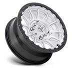 Fuel Utv Fv866 Piston Utv 15X7 +10 Hyper Silver Mach-Fc M-Blk Lip
