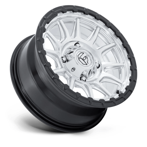 Fuel Utv Fv866 Piston Utv 15X7 +10 Hyper Silver Mach-Fc M-Blk Lip
