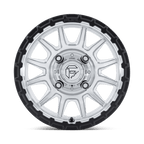 Fuel Utv Fv866 Piston Utv 15X7 +10 Hyper Silver Mach-Fc M-Blk Lip